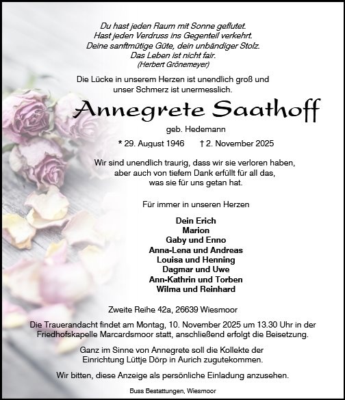 Profilbild von Annegrete Saathoff