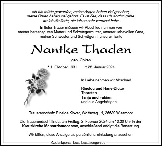 Erinnerungsbild für Nantke Thaden